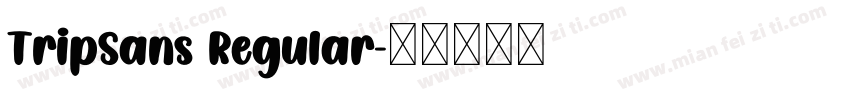 TripSans Regular字体转换